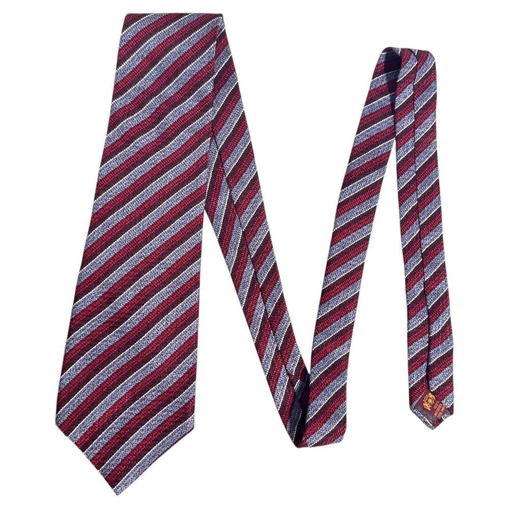 Fossil 100% Silk Geometric Pattern Peek A Boo travellers Lining‎ Mens Neck Tie